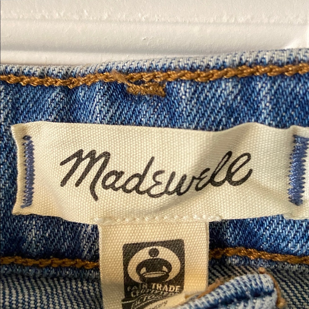 Madewell Women’s Curvy Classic 90 Straight Blue Jeans inseam 28” waist 34” - Picture 3 of 12